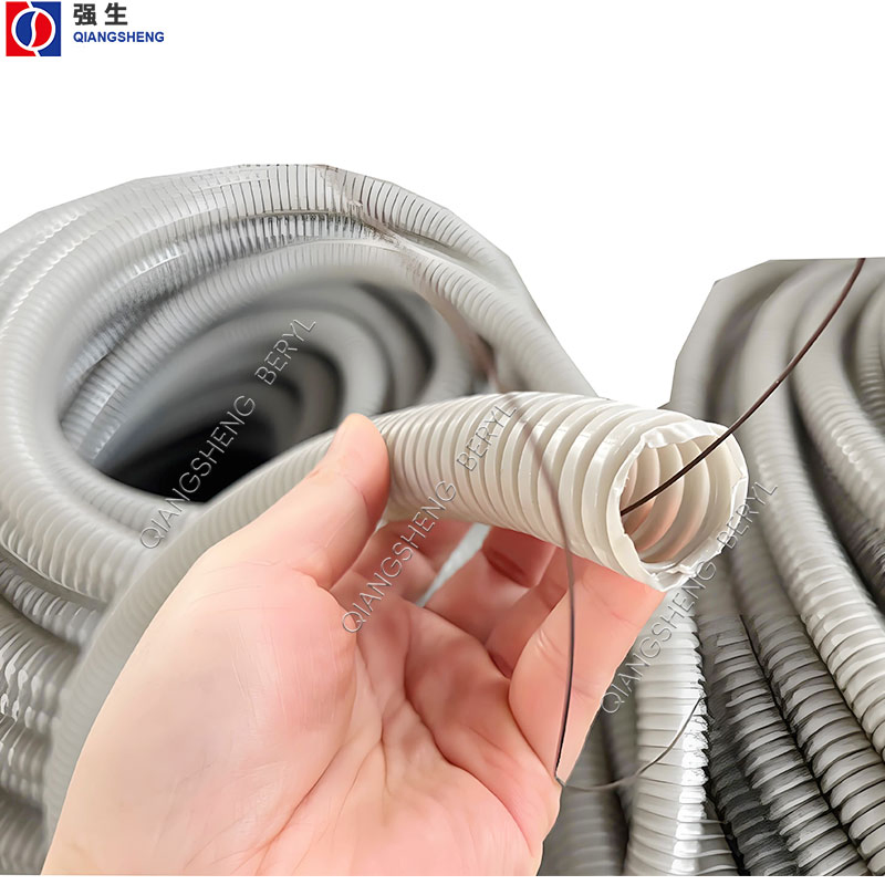 Linha de Produção de Tubos de Conduíte Elétrico de PVC PE Corrugado de Parede Simples da China Goodprice Máquina de Fabricação de Mangueiras Plásticas