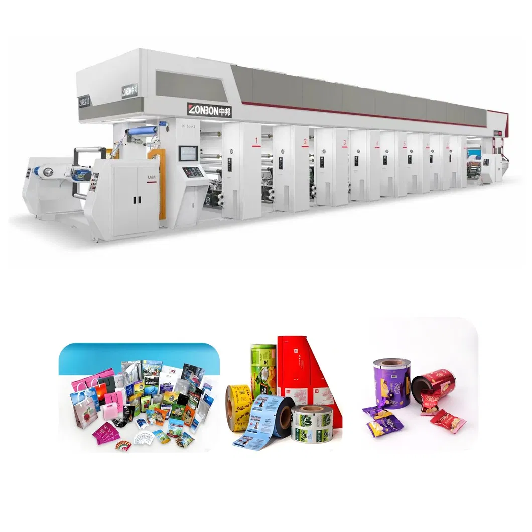 Máquina de Impressão Rotogravura Automática Sem Eixo de Alta Velocidade Els-Zb300