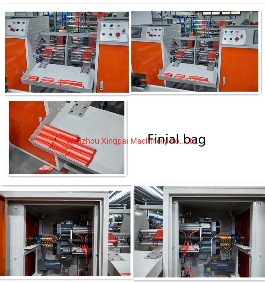 Máquina de Fazer Sacos Plásticos Planos de Nylon de Alta Velocidade, Sacos de Lixo em V