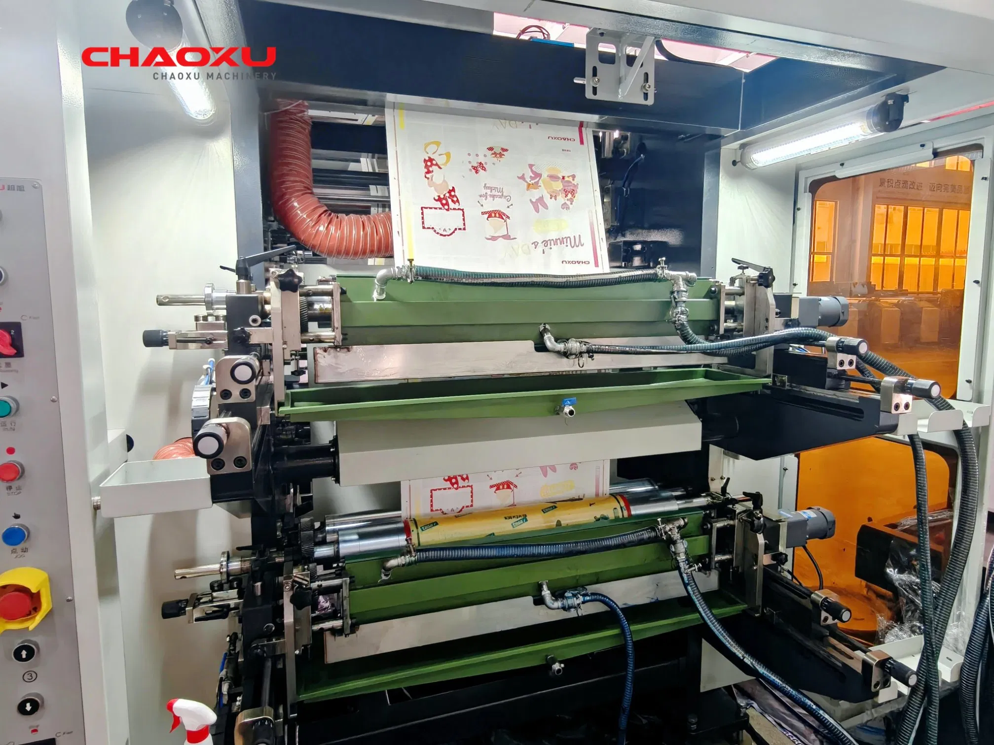 Máquina de Impressão Flexográfica Tipo Empilhado para Sacos de Papel e Copos de Papel