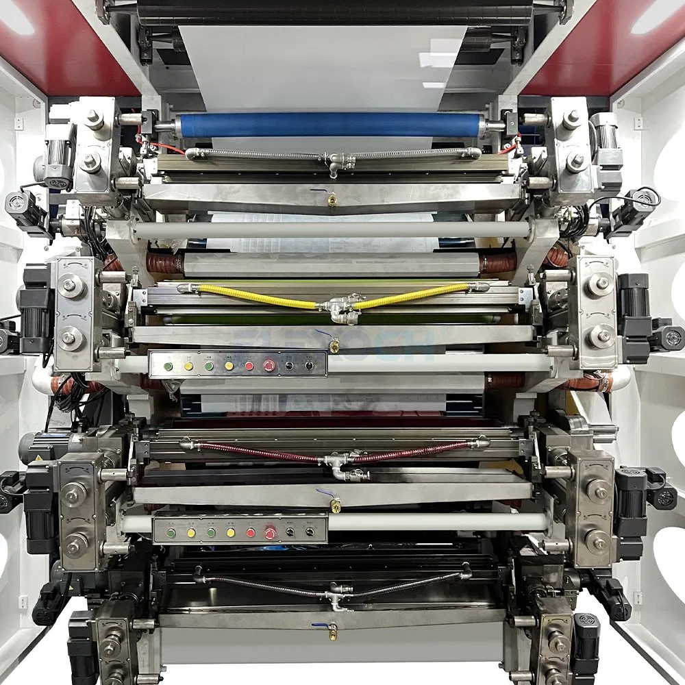 Máquina de Impressão Flexográfica para Copos de Papel, Filme Plástico, Sacolas de Nylon, PE e Não Tecido 8 Cor