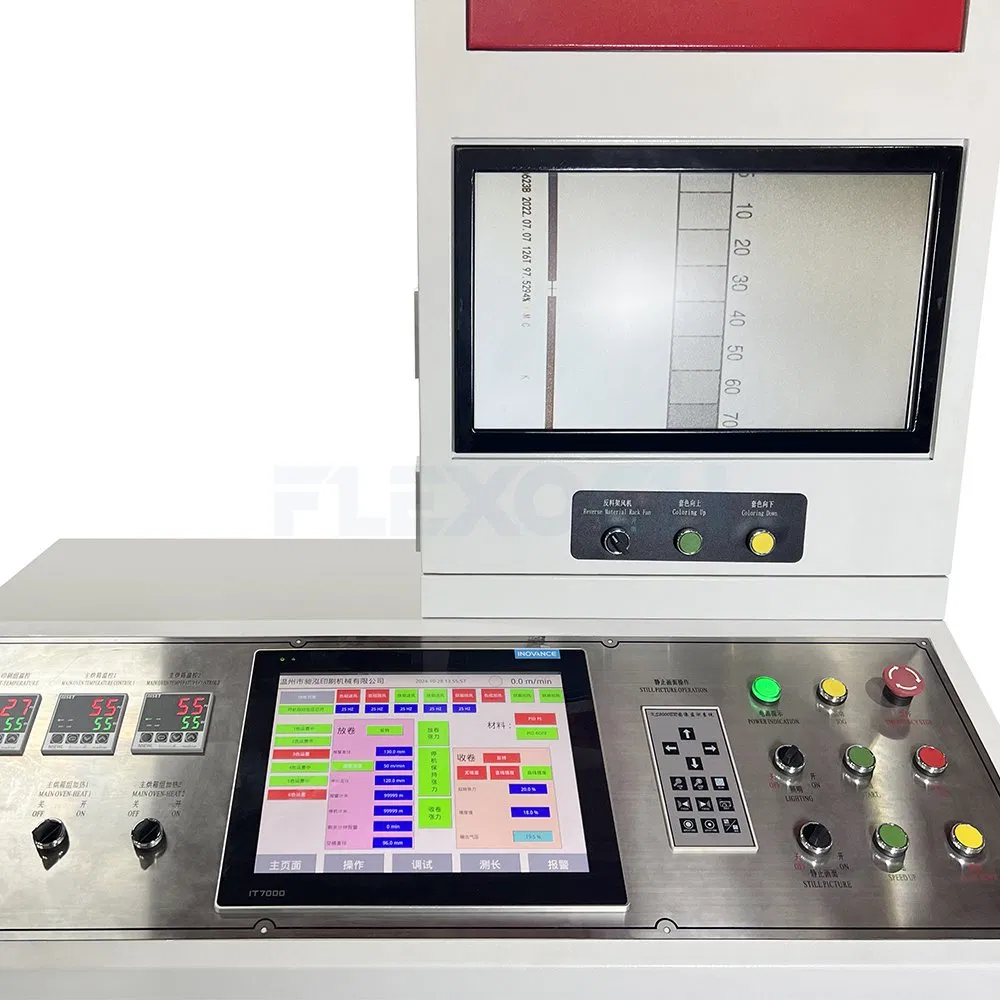 Máquina de Impressão Flexográfica / Flexo para Embalagem de Saco de Plástico Filme Central Drum de Cor Automática 6 Ci Não Tecido / PP Woven
