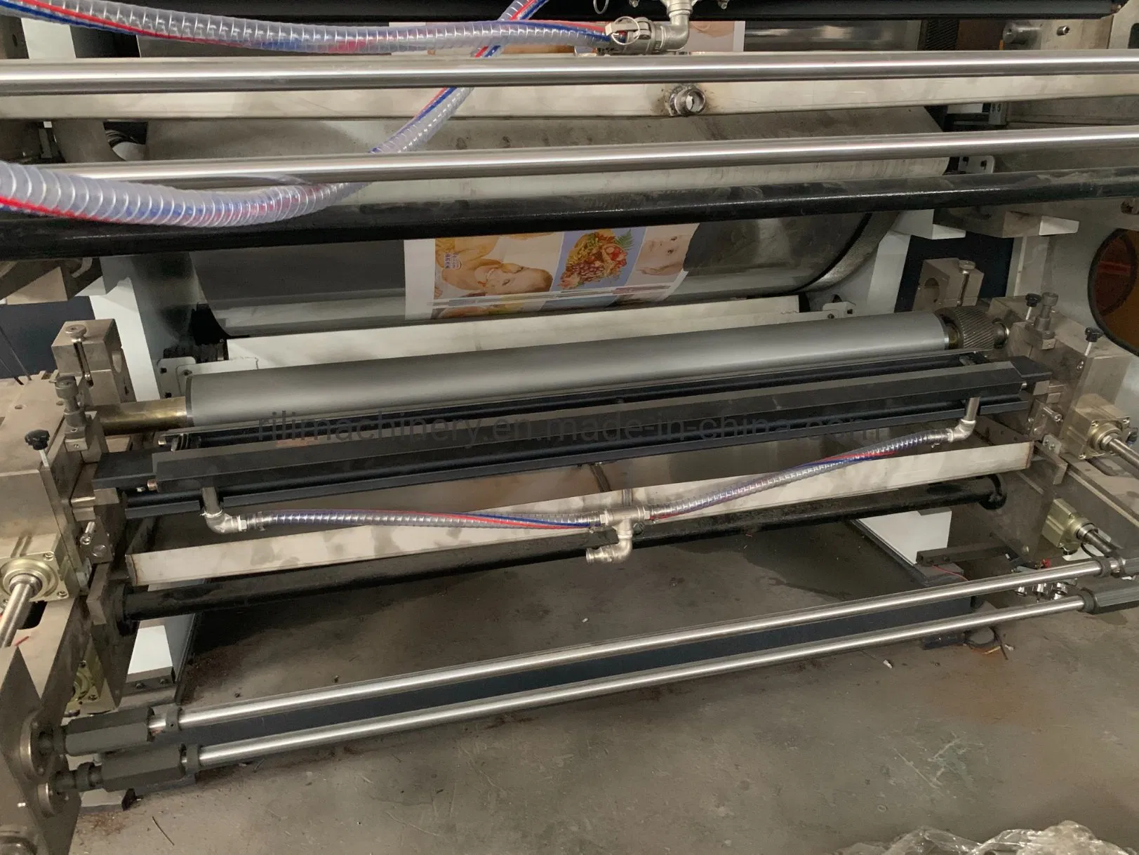 Máquina de Impressão Flexográfica de Caixa de Hambúrguer de Seis Cores de Alta Velocidade