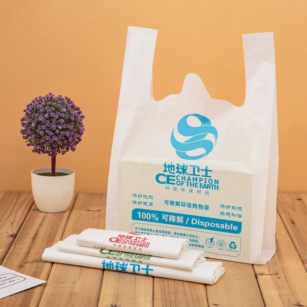 Boa qualidade com dispositivo de retificação de vibração EPC para máquina de fabricação de sacolas plásticas biodegradáveis tipo alça LLDPE LDPE