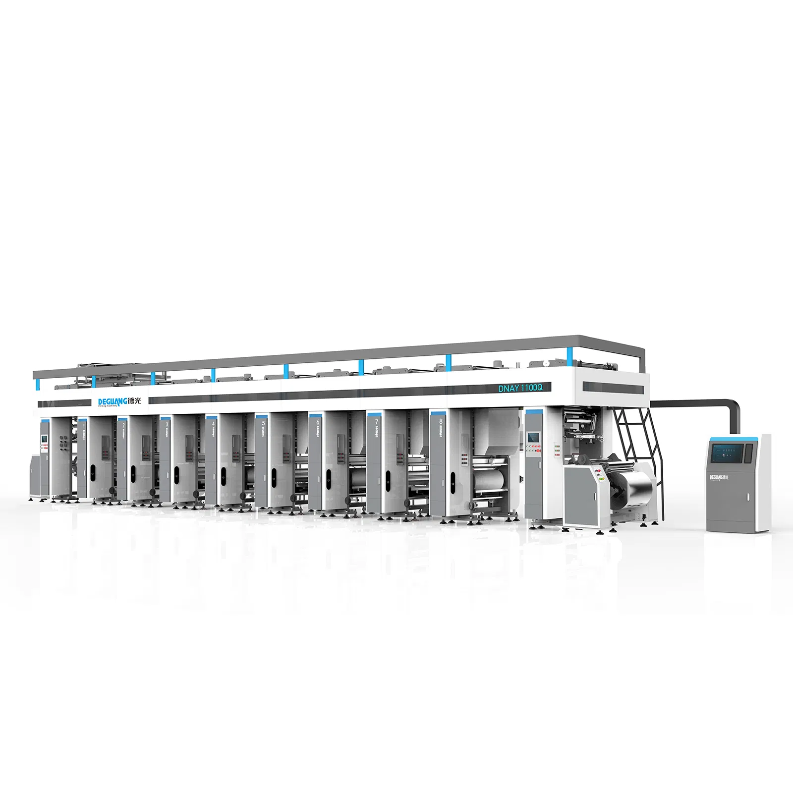 Máquina de Impressão Rotogravura de Alta Velocidade com Controle de Computador Arc System a 200 Mpm