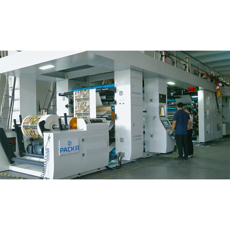 Lisheng 6 Cores Caixa de Papel Alta Qualidade Alta Velocidade Rolos Ci Flexo Máquina de Impressão de Copos de Papel Plástico Rotogravura Não Tecido Offset