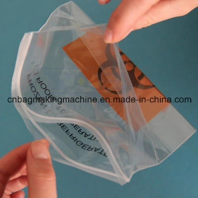 5% máquina de fazer sacos Zip Lock (ZIP-500/600H) para saco com zíper de biohazard