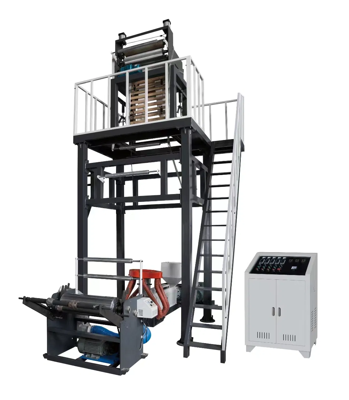 1000mm Máquina de Sopro de Filme Mini de LDPE HDPE PE Extrusora de Plástico Saco Plástico Biodegradável Agrícola Máquina de Extrusão de Filme Soprada