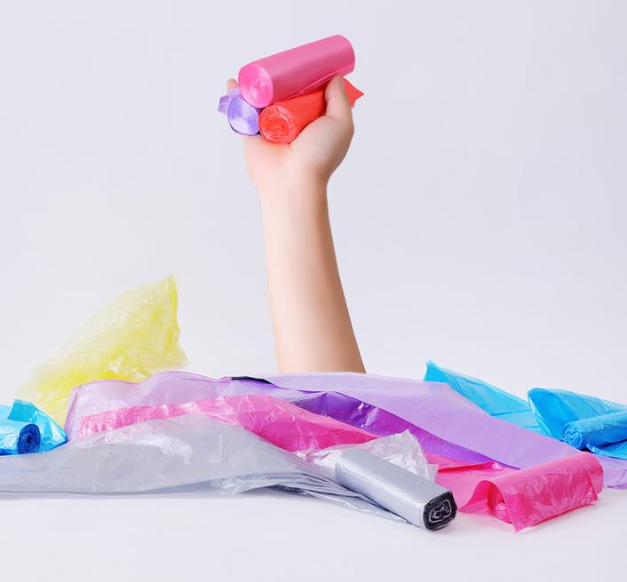 Máquina de Fazer Sacos Ecológicos com Selagem em Estrela para Lixo, Rolos de Polietileno LDPE e HDPE, Totalmente Automática e Sem Núcleo