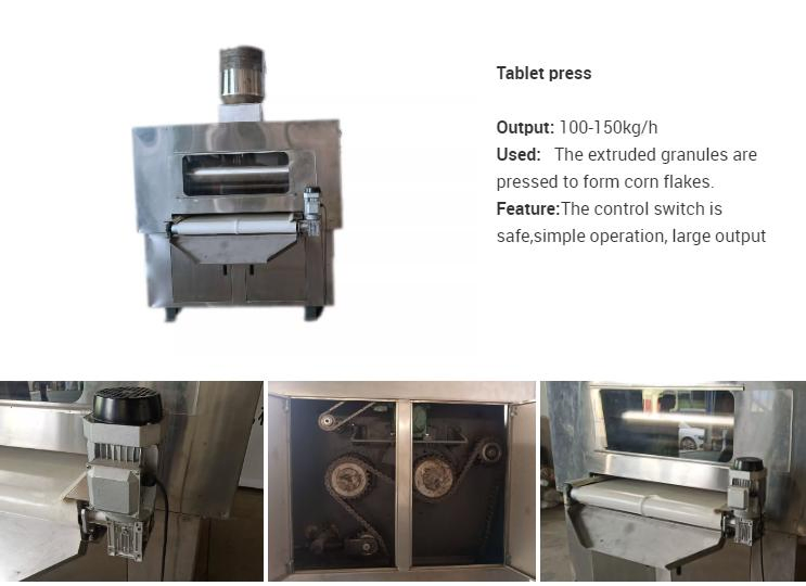 Tenha uma Fábrica de Fabricação de Flocos de Milho com Mercado Pronto, Máquina de Flocagem a Vapor de Cereais de Milho
