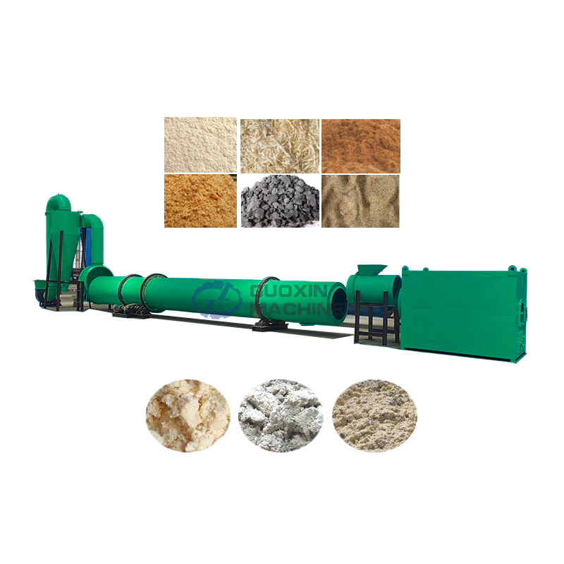 Máquina de Secagem Rotativa de Pellets de Madeira de Biomassa Pequena para Casca de Coco e Carvão