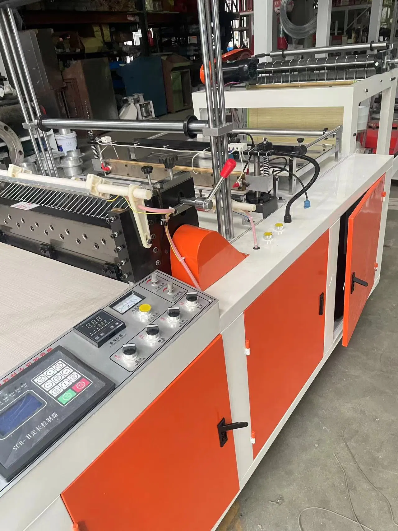 Máquina de Fazer Sacos Plásticos de Compras em PE com Selagem a Quente de Alta Velocidade e Corte a Frio para Sacos de Lixo Planos