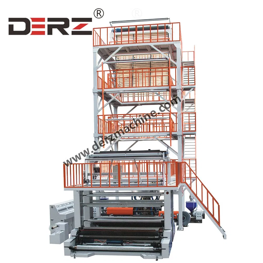 Máquina de Extrusão de Filme Plástico, Extrusora de Filme Soprado, Preço de Máquina de Filme de Camada Única, Duas Camadas, Três Camadas, Multicamadas, Alta Velocidade, HDPE, LDPE, LLDPE, PE