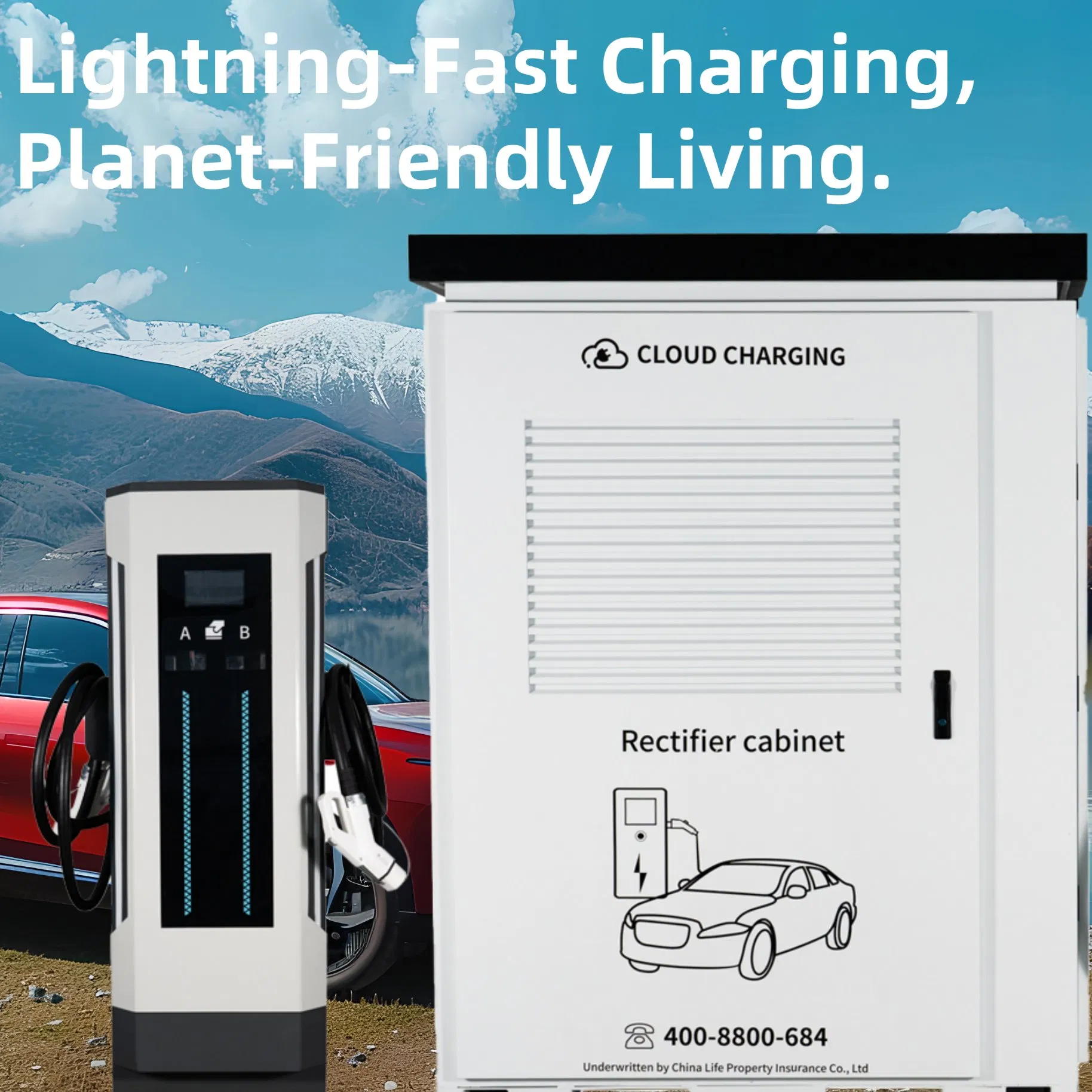 New-Style Technology Commercial Public Parking Lot 600kw DC EV Electric Vehicle Car Liquid Cooling Split Charge Charging Station Charger