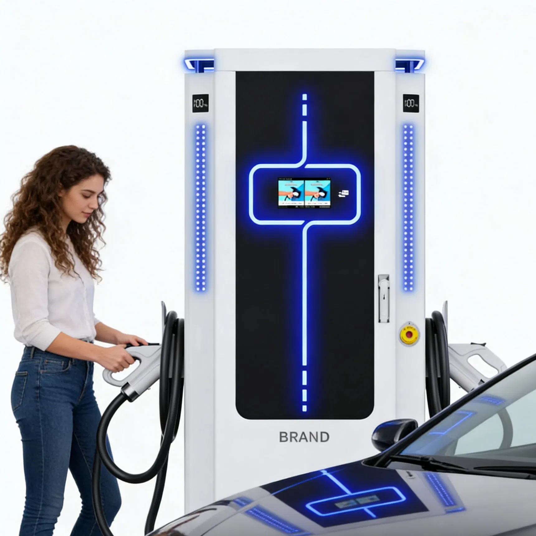 High-Efficiency Electric Vehicle Charging Station Ocpp CCS2 - 40kw 60kw 80kw 120kw 160kw 180kw 200kw 240kw