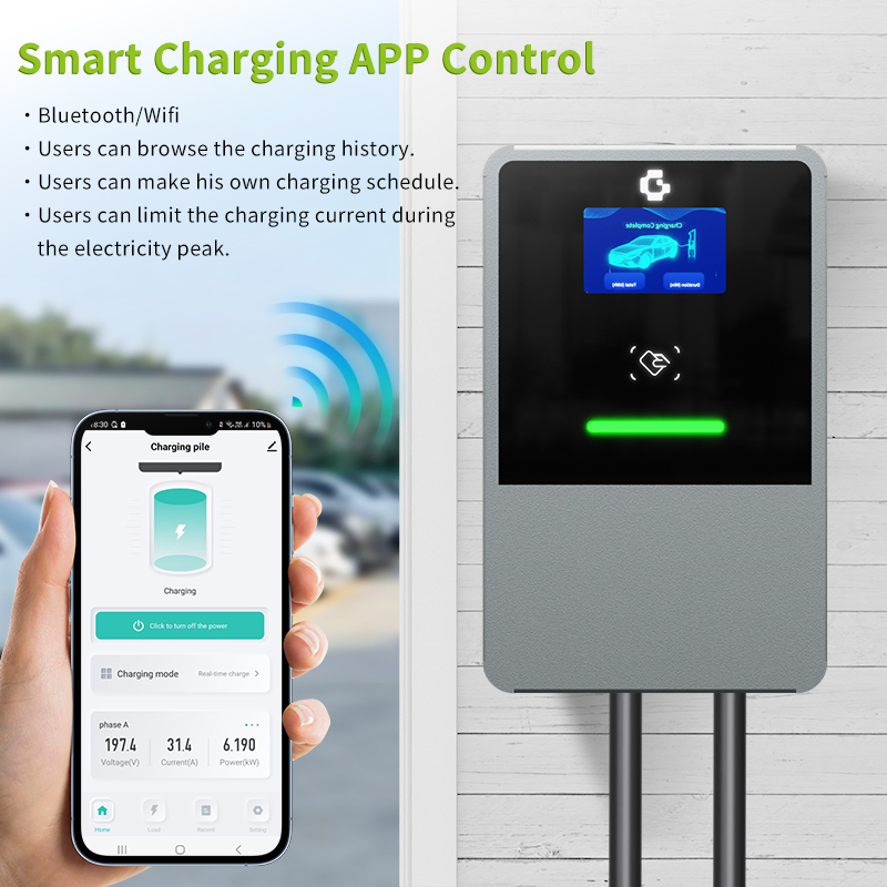 22kw Type 2 Commercial EV Charger for Public Parking
