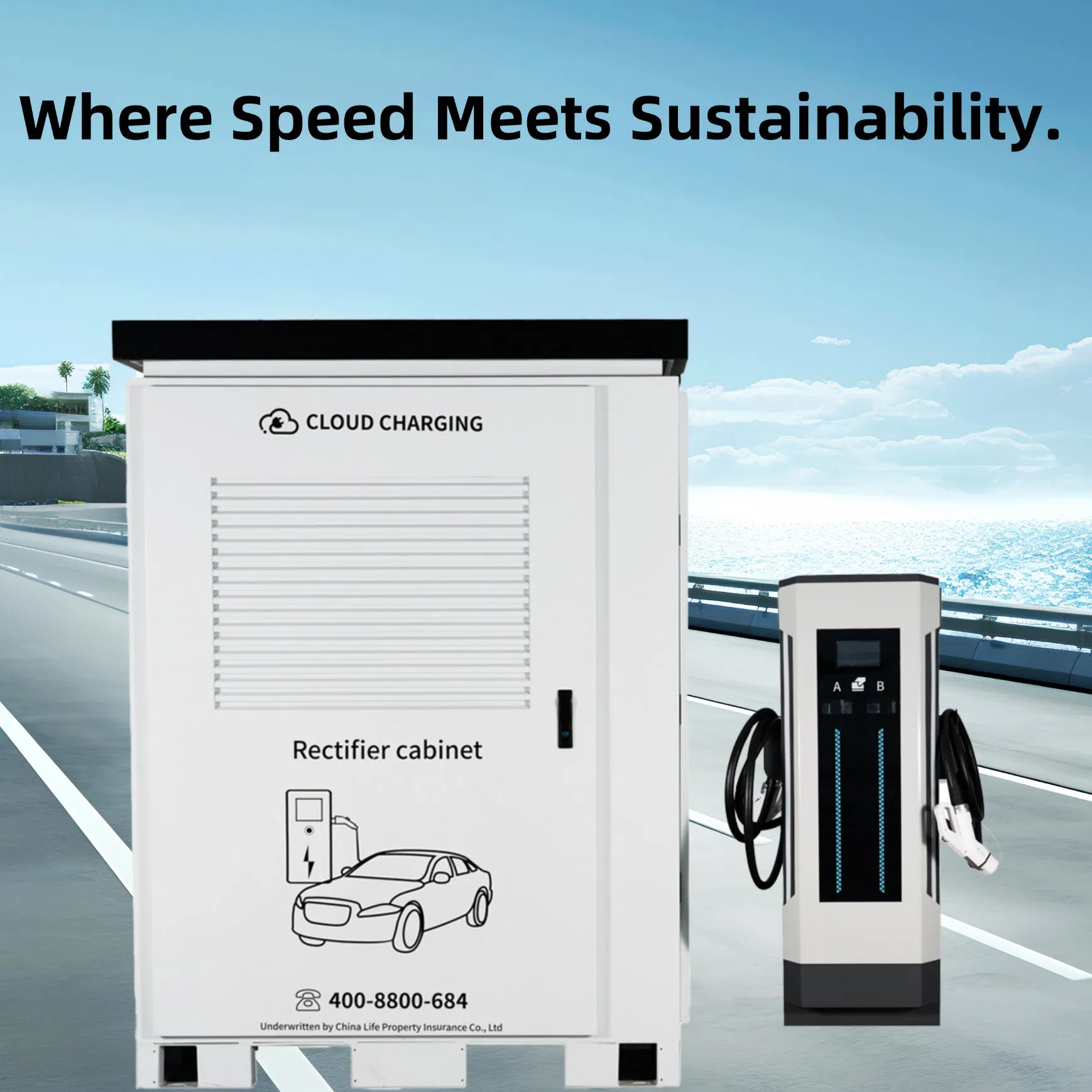 New-Style Technology Commercial Public Parking Lot 600kw DC EV Electric Vehicle Car Liquid Cooling Split Charge Charging Station Charger