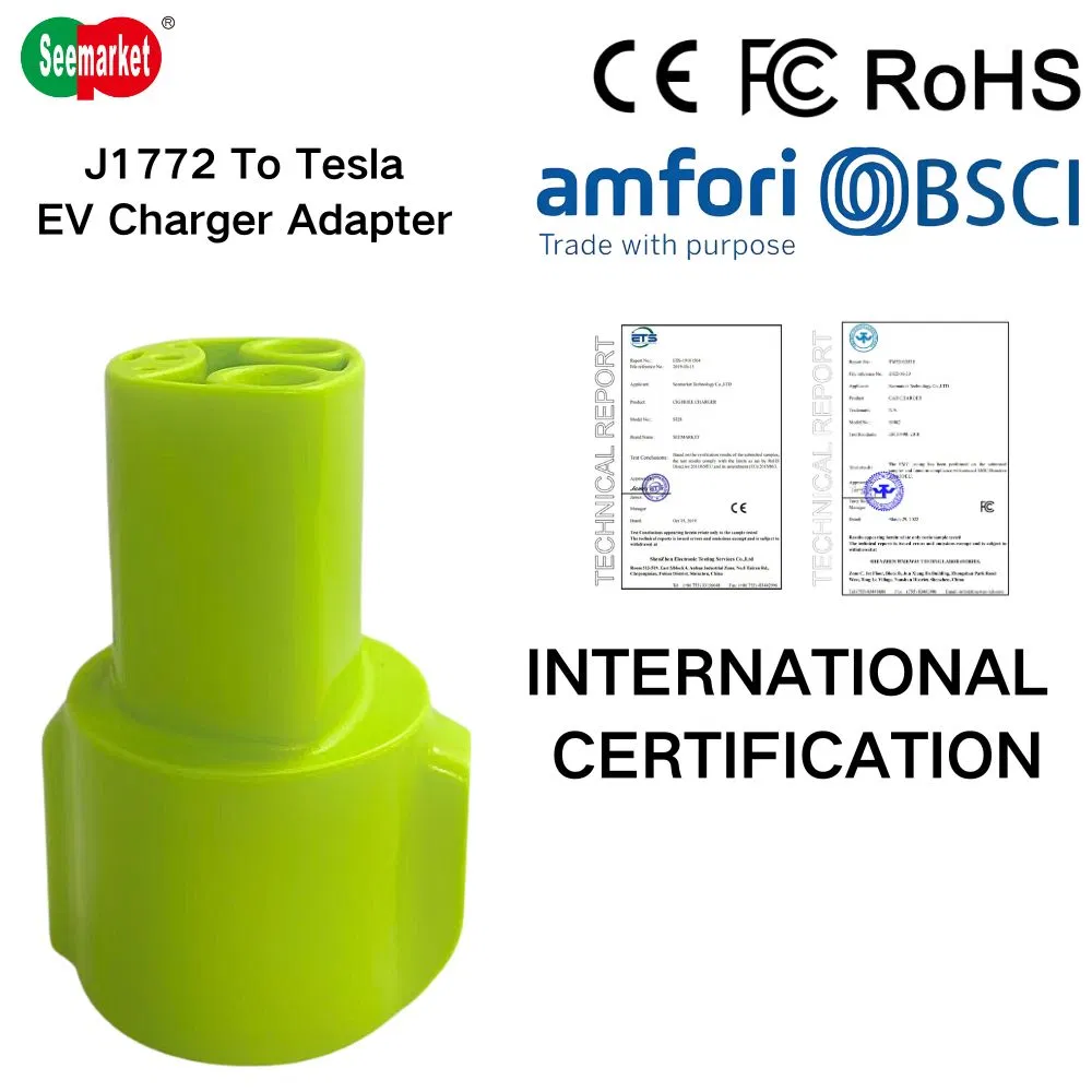 Universal J1772 to Nacs EV Charging Connector for All Electric Vehicle Models