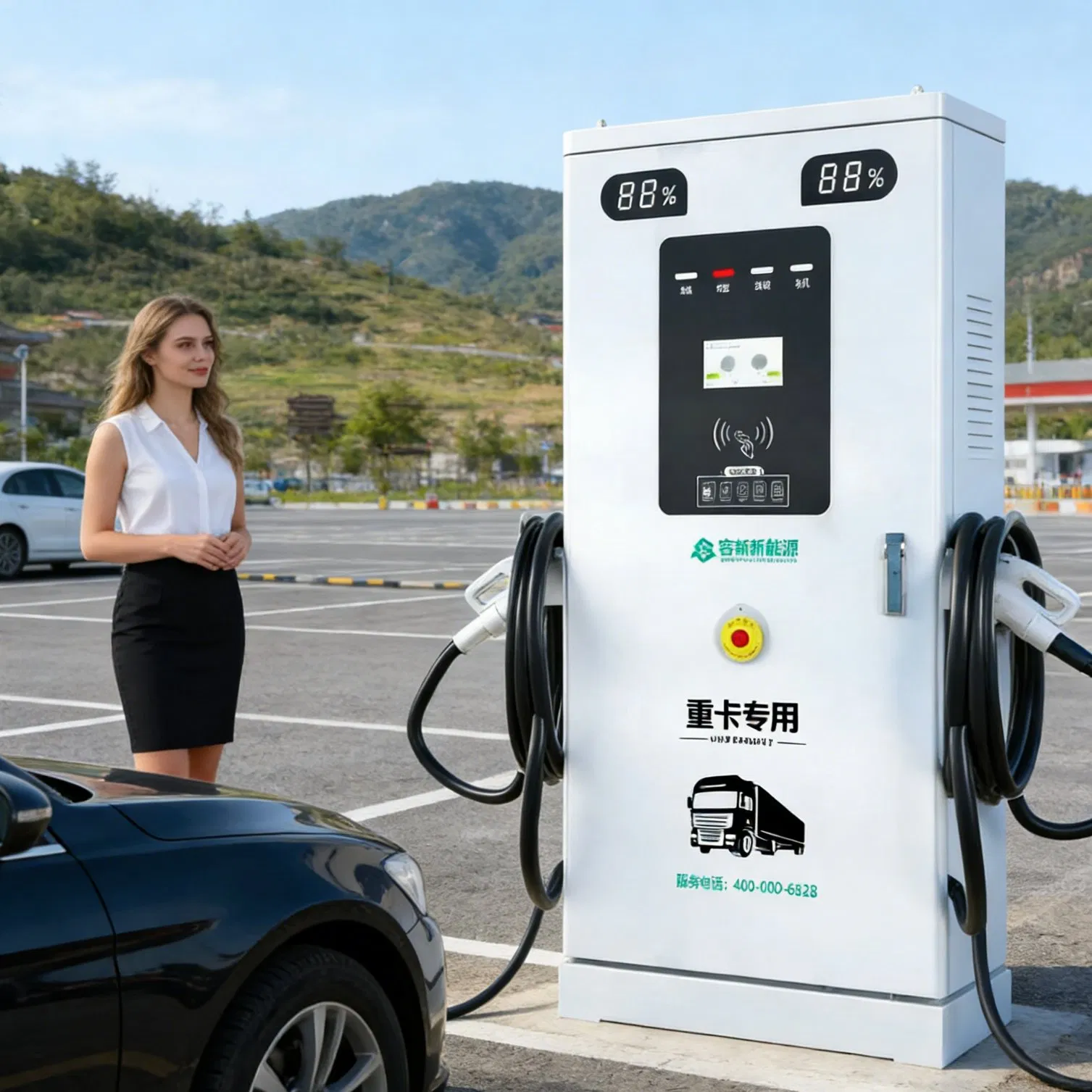 Multi-Functional EV Charging Station and Charger, 40kw to 600kw