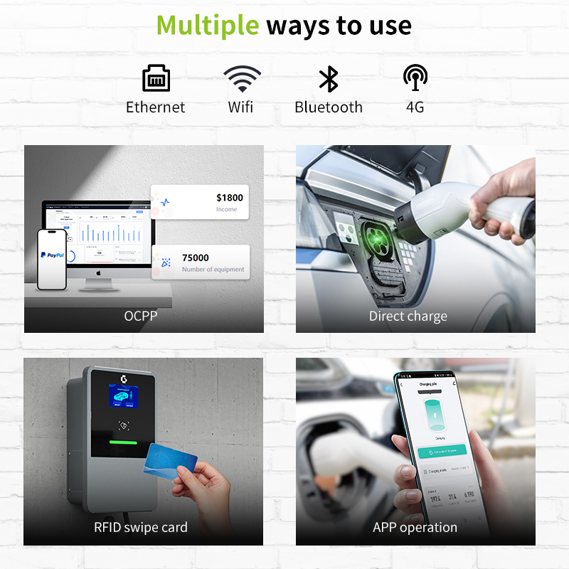 22kw Type 2 Commercial EV Charger for Public Parking