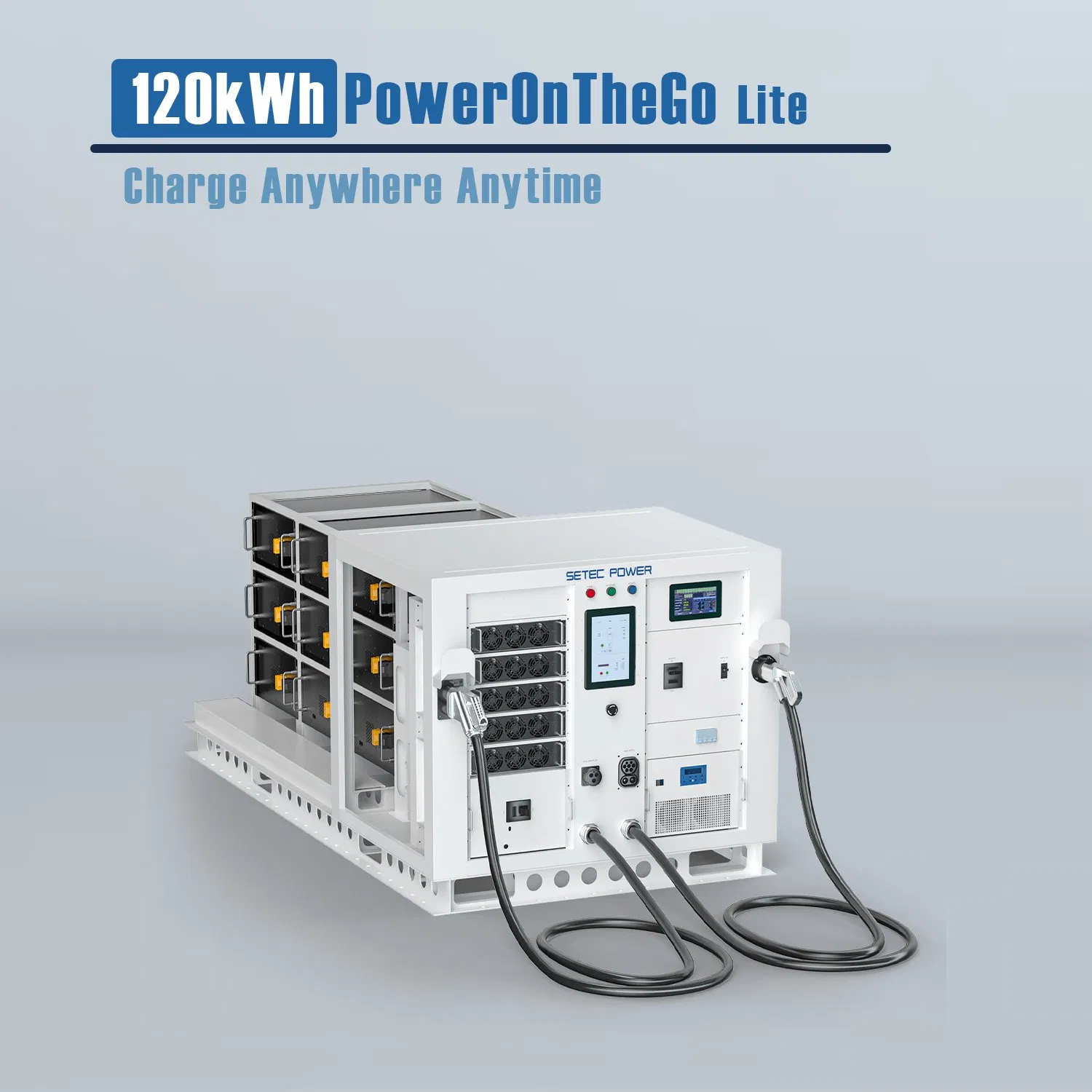 Mobile DC Charging Solution for EV - 120kwh Battery Pack Energy Storage System