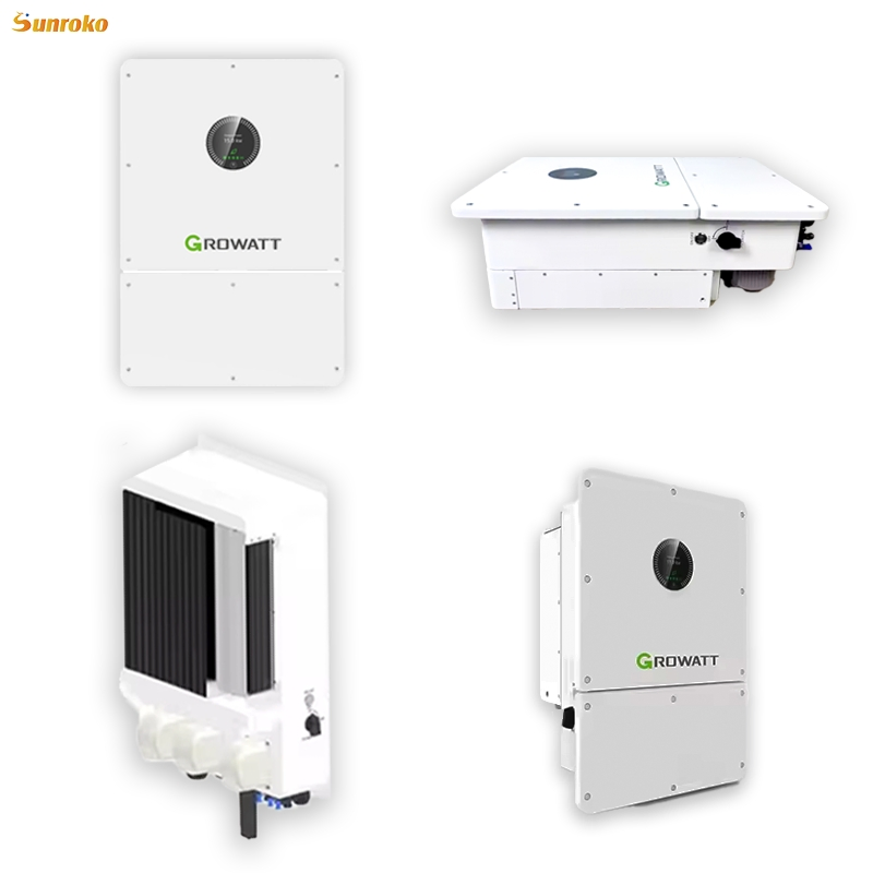 Growatt 3 Phase Solar Hybrid Inverter 8kw 10kw 12kw 20kw Solar DC to AC Power Inverter
