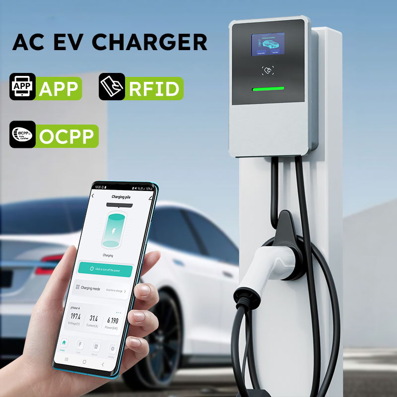 22kw Type 2 Commercial EV Charger for Public Parking