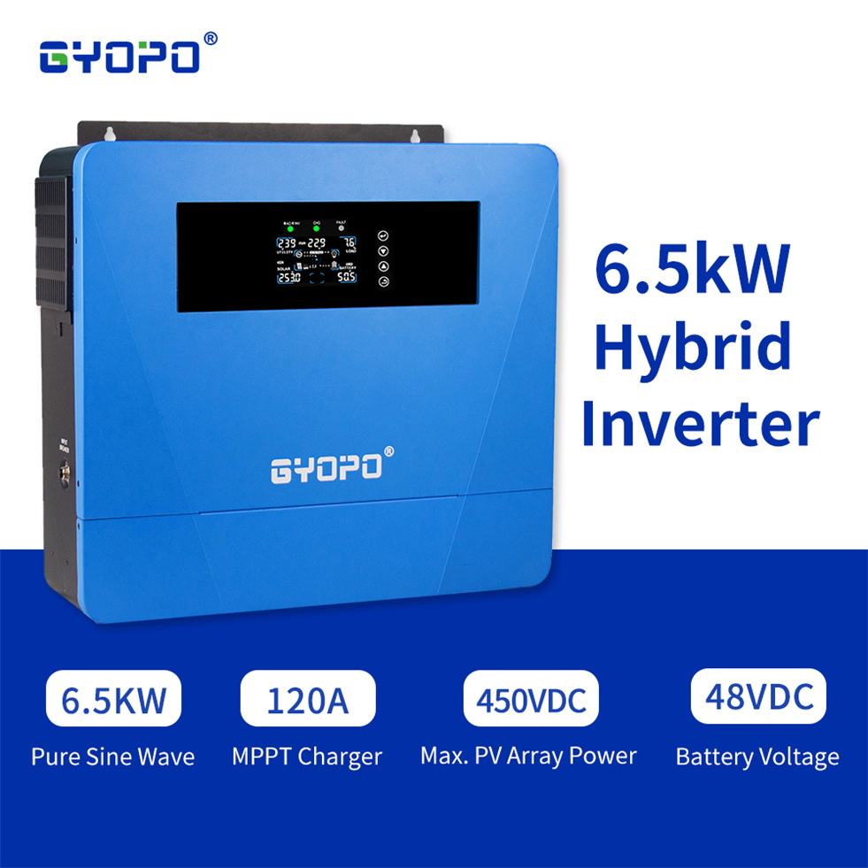 6.2kw Solar Inverter with Battery Management System BMS Integrated and 120AMP MPPT Charge Controller