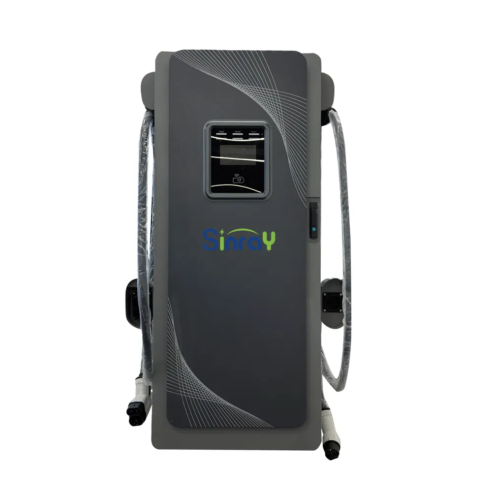 Floor Mounted Dual Port Electric Car Charger 40kw to 240kw High Power DC EV Charging Station IP54 Outdoor for Public Parking