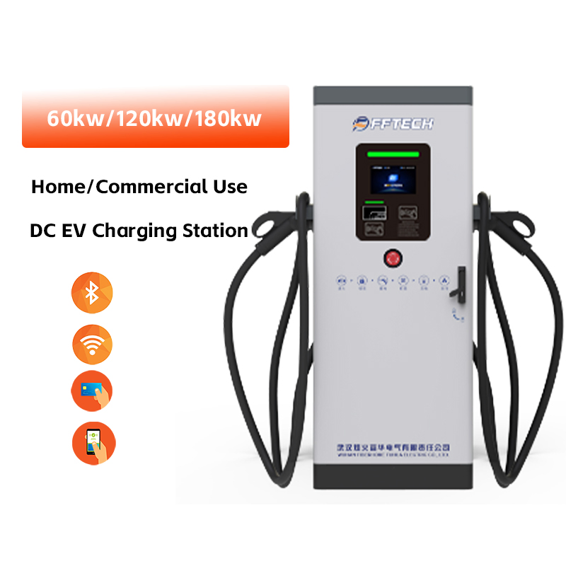 Advanced Fftech EV Charging Station with 4G Connectivity &amp; Custom Cables