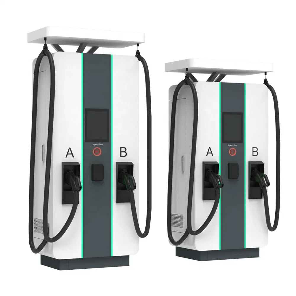 Electric Car CCS Charger 60kw 2ports Level 2 EV Charger DC Fast Charging Station Mobile EV Charging Solutions