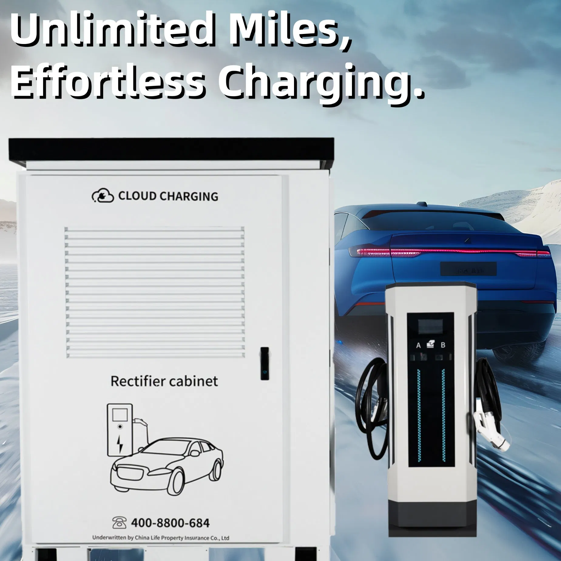 IP54 Waterproof Commercial Public Parking Lot 600kw DC EV Electric Vehicle Car Liquid Cooling Split Charge Charging Station Charger