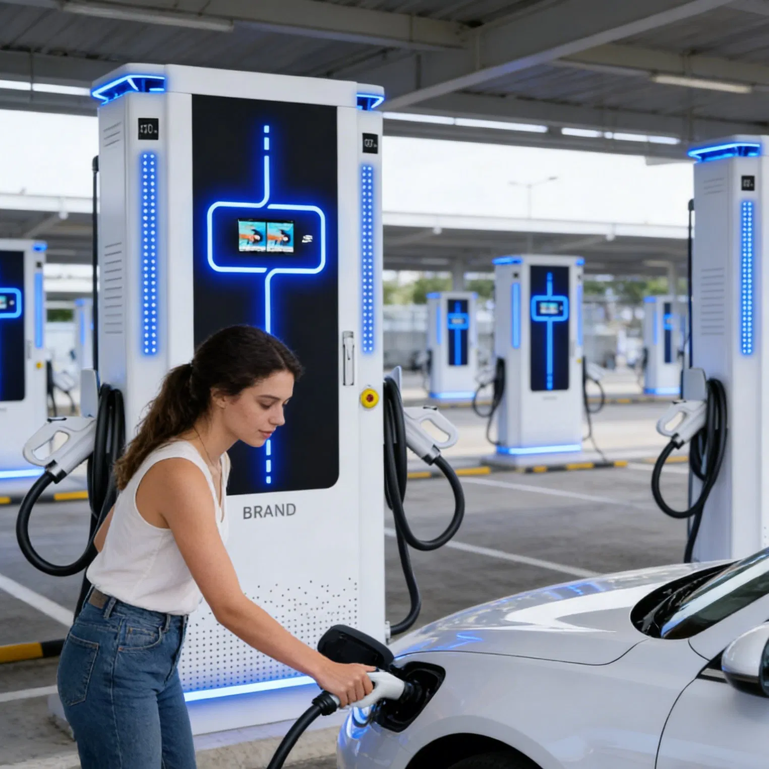 High-Efficiency Electric Vehicle Charging Station Ocpp CCS2 - 40kw 60kw 80kw 120kw 160kw 180kw 200kw 240kw