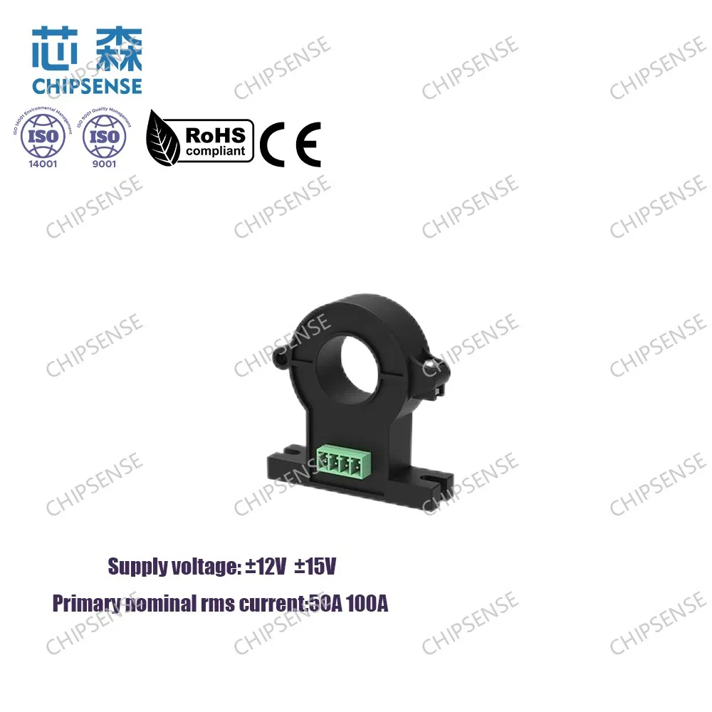HK3V 100 H20 DC 50a 100A Split Core Open-Loop Toroidal Hall Effect Current Sensor for Solar Telecom Base Station DC Charging Pile