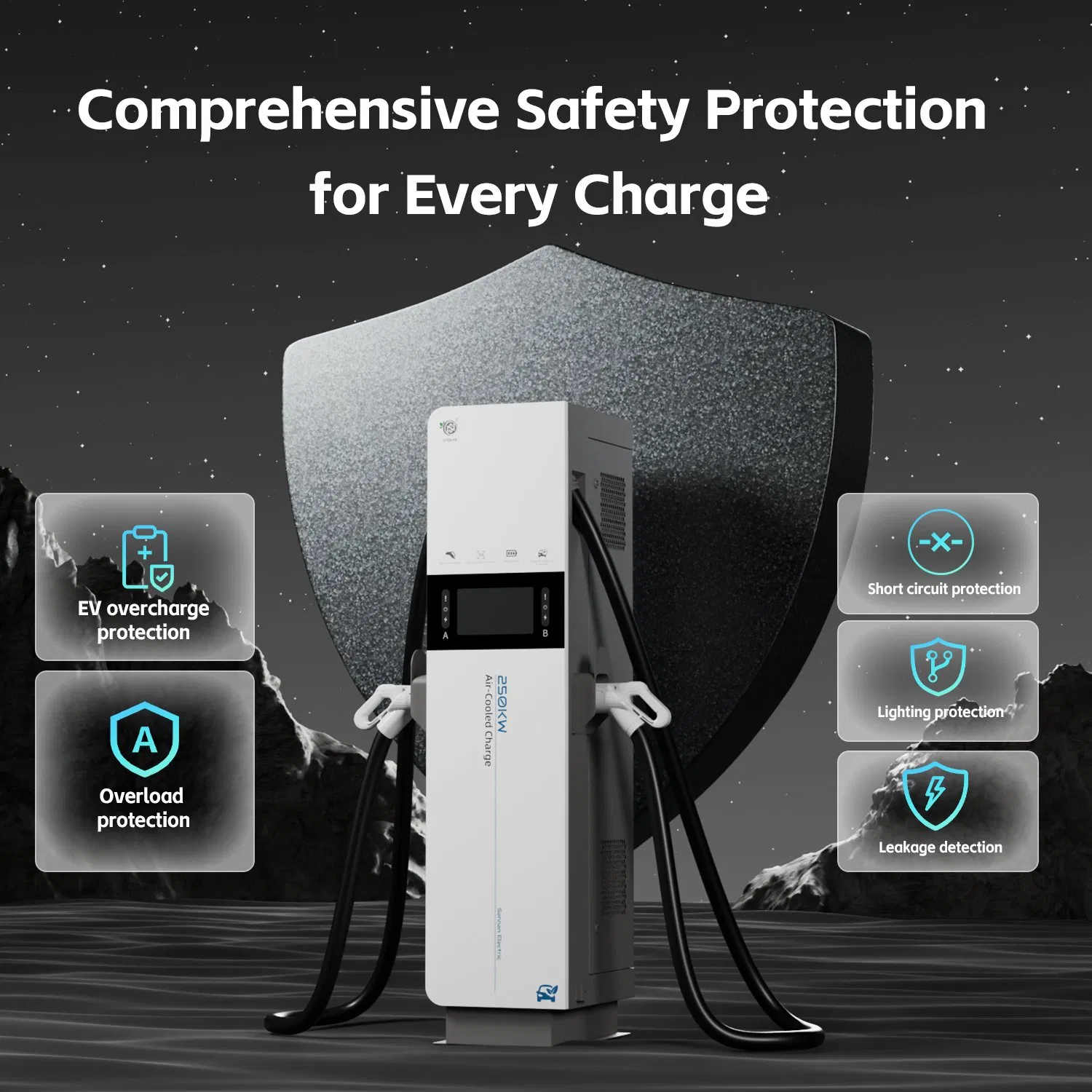 Customized Parking-Lot 240kw-600kw DC Electric Vehicle/Car Split Charger Charge Charging Station