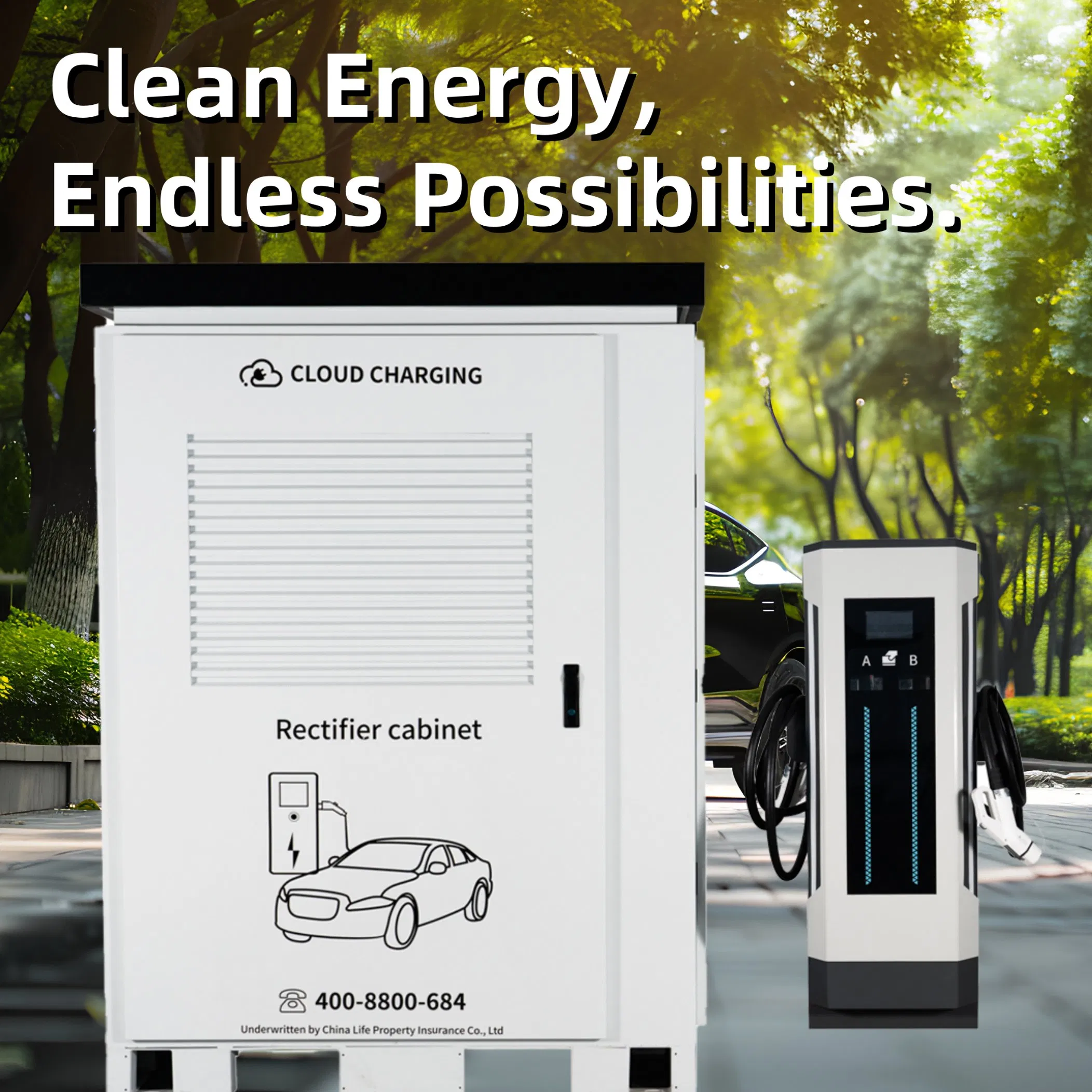 Factory Price Commercial Public Parking Lot 600kw DC EV Electric Vehicle Car Liquid Cooling Split Charge Charging Station Charger