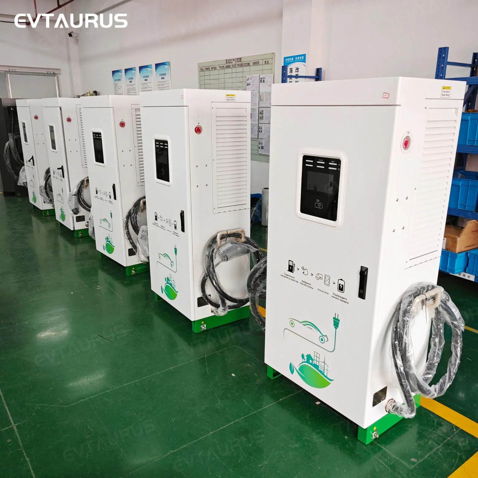 EV Charger 80kw 120kw 160kw 200kw DC Charging Station Cable Management CCS2 Chademo Commercial Parking Lot DC Fast Chargers