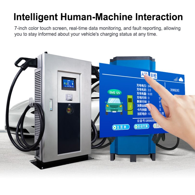 Fleet-Friendly DC Charging Station 60kw 180kw Dual Gun Commercial Use