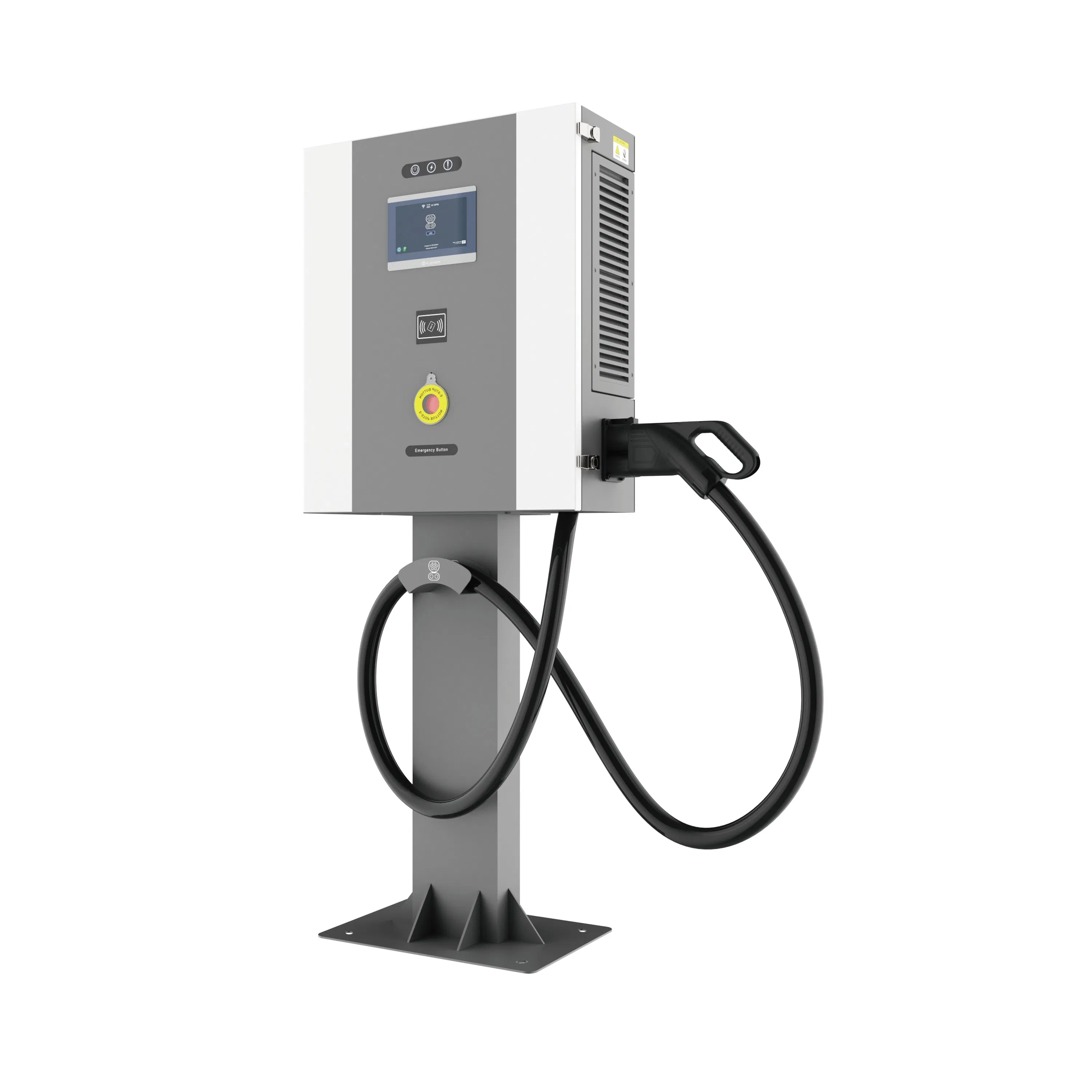 20-40kw Air-Cooled DC EV Charger Electric Car Charger with 5m Cable and RFID Reader for Small Office and Commercial Parking Lots