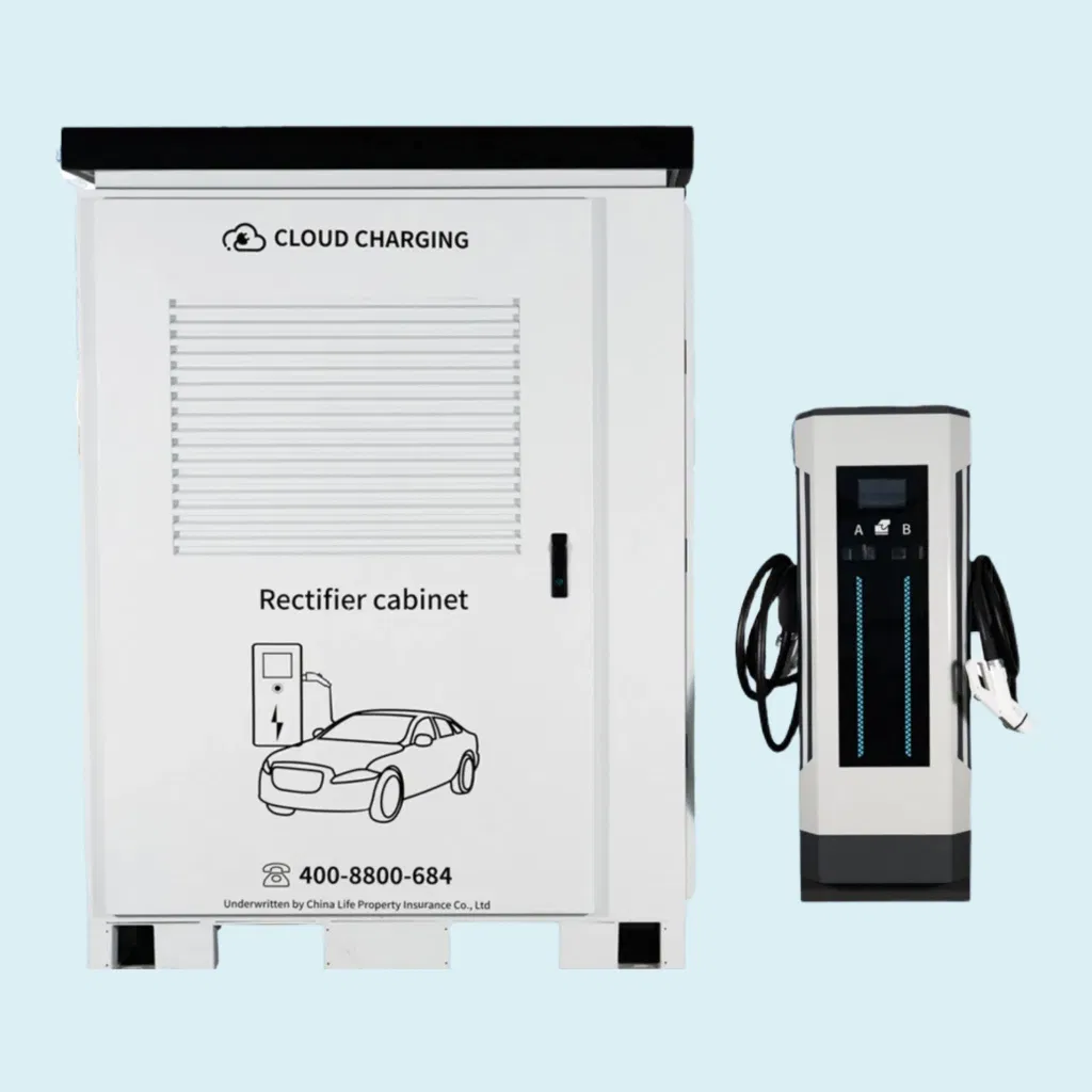 IP54 Waterproof Commercial Public Parking Lot 600kw DC EV Electric Vehicle Car Liquid Cooling Split Charge Charging Station Charger