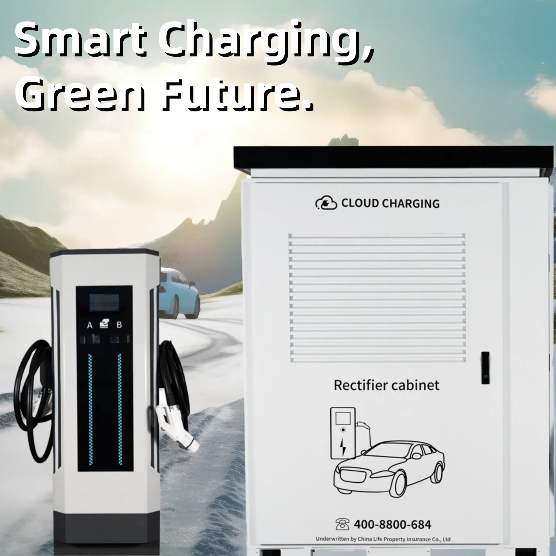 Factory Price Commercial Public Parking Lot 600kw DC EV Electric Vehicle Car Liquid Cooling Split Charge Charging Station Charger