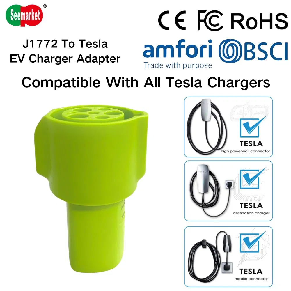 Universal J1772 to Nacs EV Charging Connector for All Electric Vehicle Models