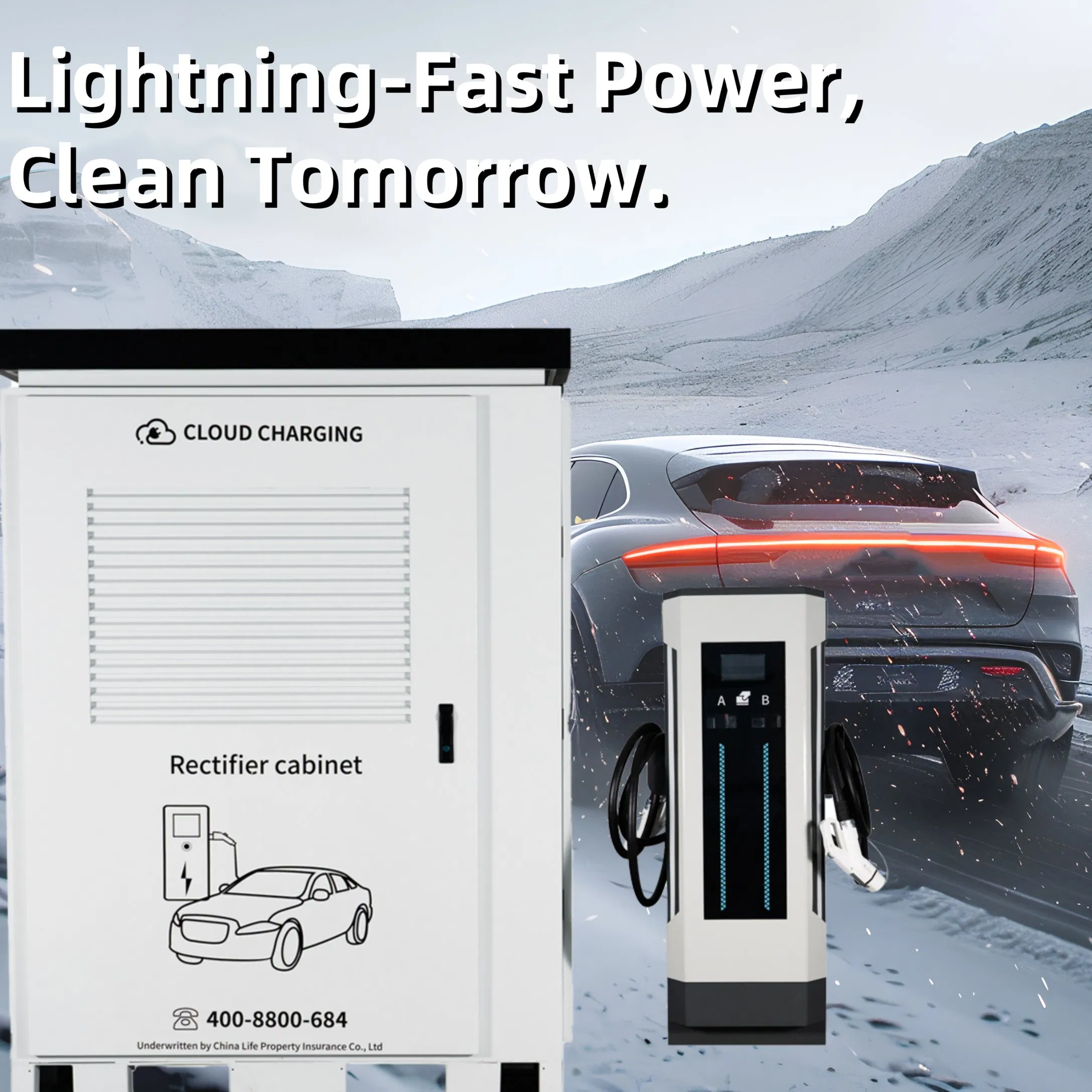 China Manufactuerer Factory Commercial Public Parking Lot 600kw DC EV Electric Vehicle Car Liquid Cooling Split Charge Charging Station Charger