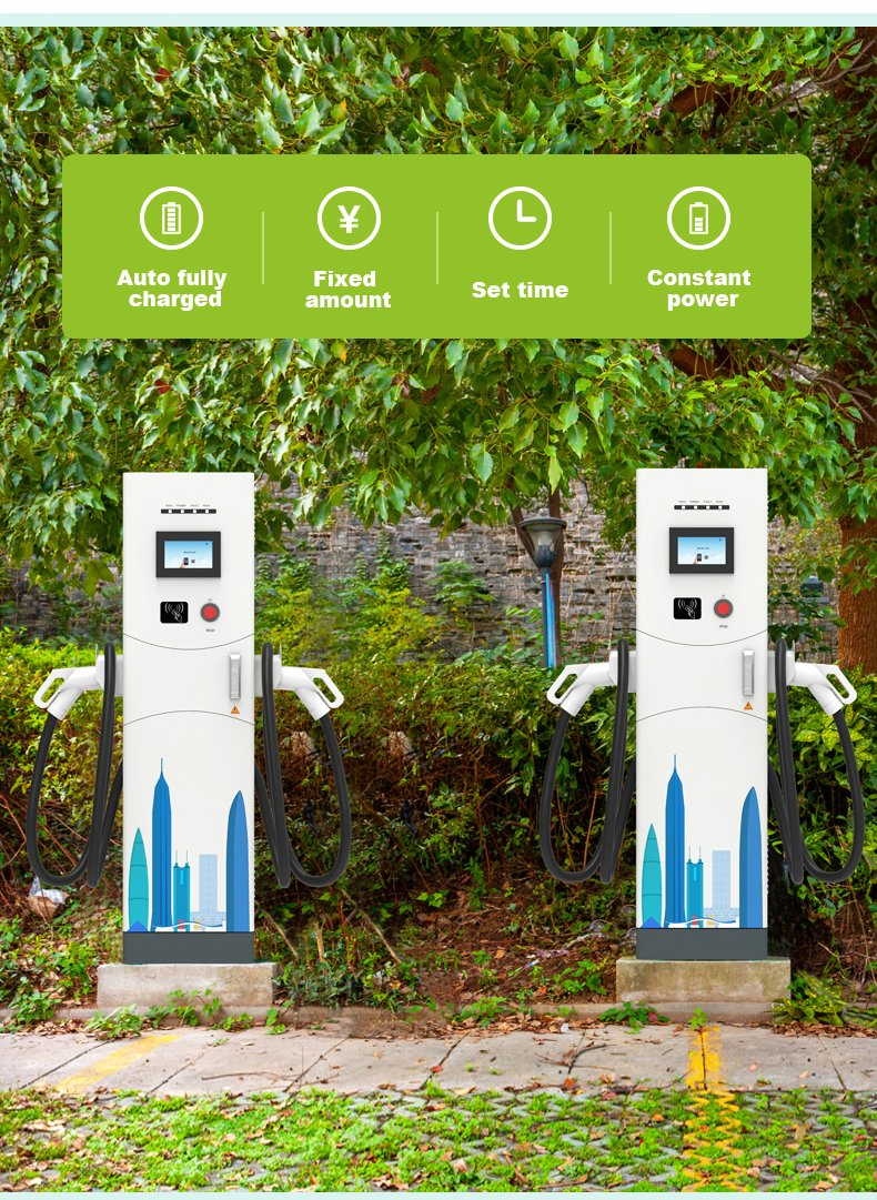 New DC Electric Car Charging Station Split Multi-Gun EV Charger for Public Commercial Fleet