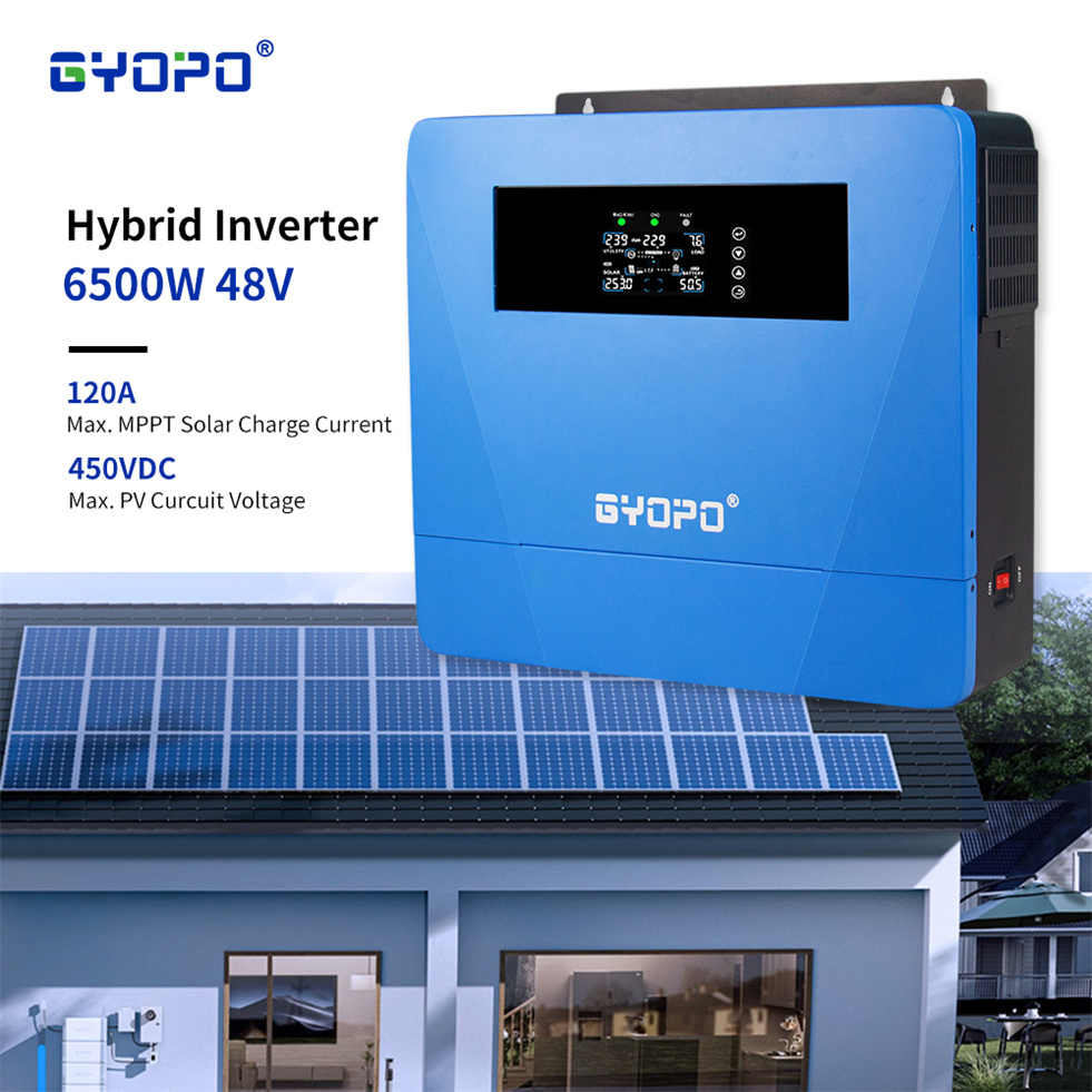 6.2kw Solar Inverter with Battery Management System BMS Integrated and 120AMP MPPT Charge Controller
