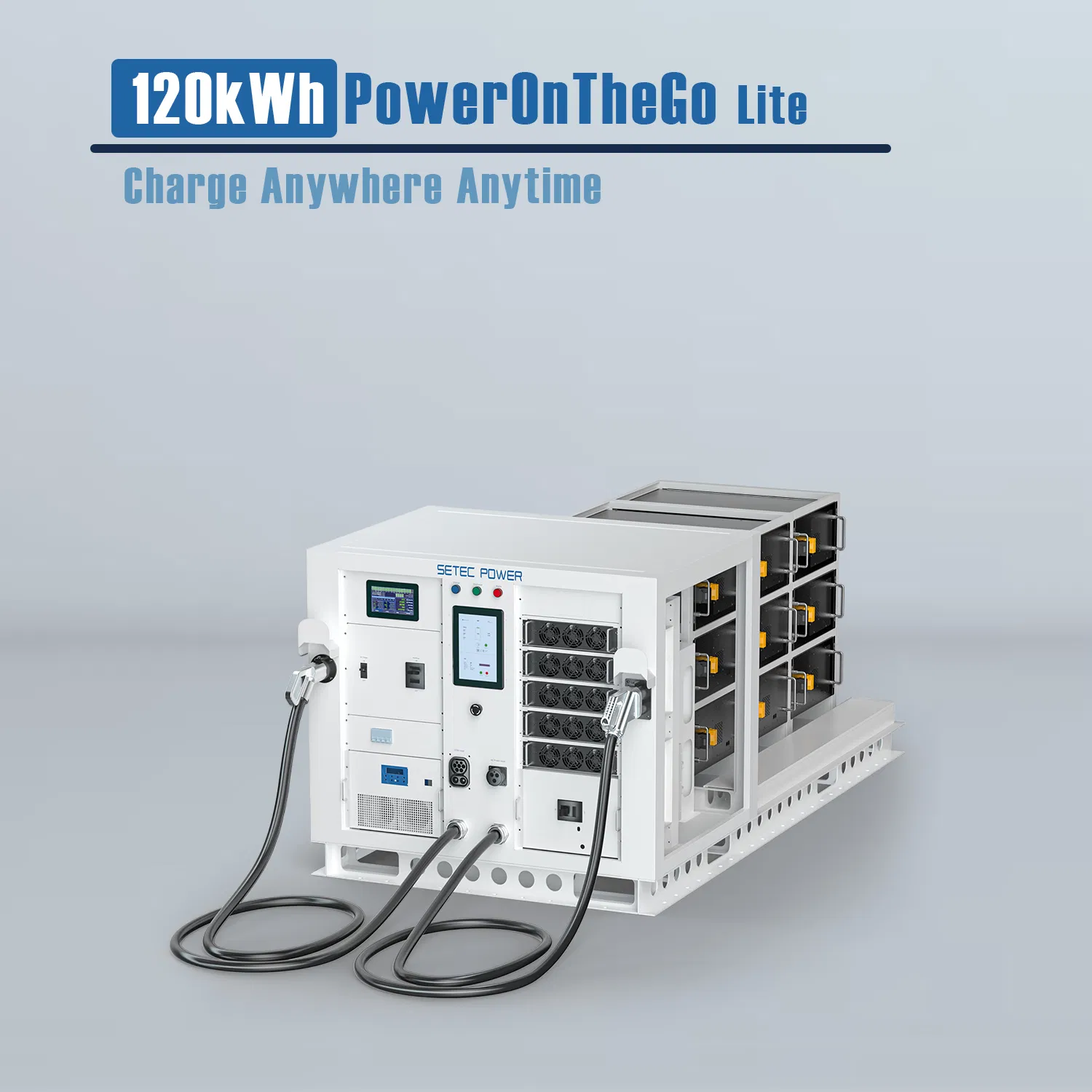 Mobile DC Charging Solution for EV - 120kwh Battery Pack Energy Storage System