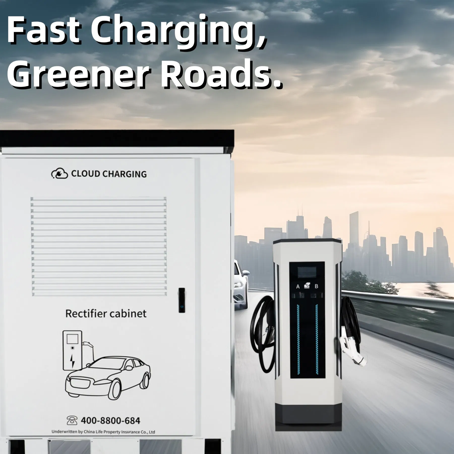 Factory Price Commercial Public Parking Lot 600kw DC EV Electric Vehicle Car Liquid Cooling Split Charge Charging Station Charger