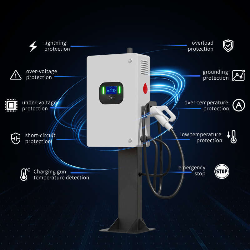 40kw CE Certified DC Fast EV Charger for Public Parking
