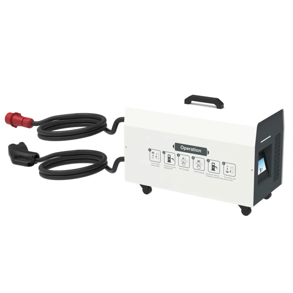 Portable Car Charging Station 20kw 30kw 40kw CCS Charger Mobile EV Charging Solutions Gasoline Generator DC Fast on-Site Charger
