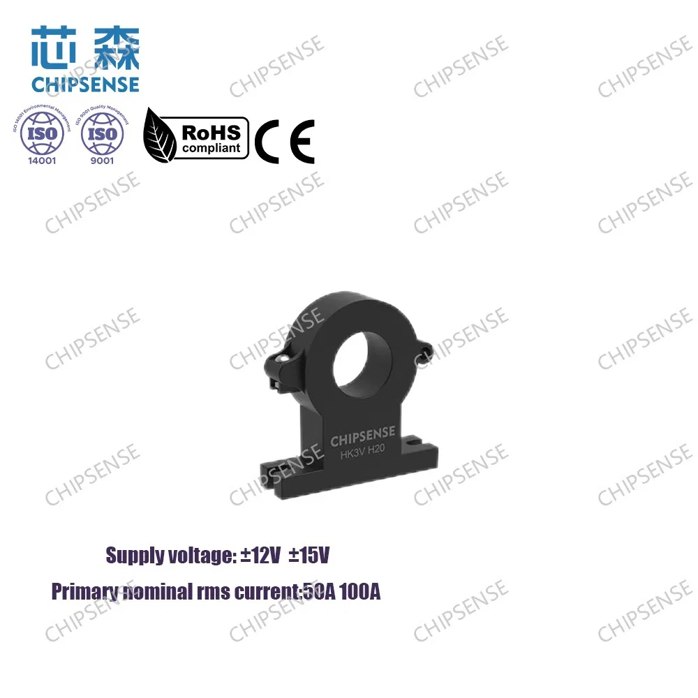 HK3V 100 H20 DC 50a 100A Split Core Open-Loop Toroidal Hall Effect Current Sensor for Solar Telecom Base Station DC Charging Pile